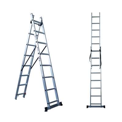 10m combination  extension aluminium folding step ladders