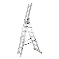 3 section aluminium combination step extension ladder price