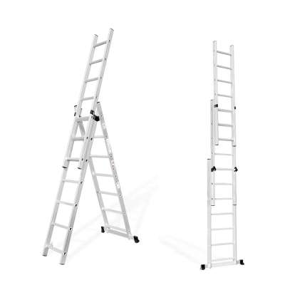 2section 3section extension ladders multi-purpose aluminium telescope combination ladder