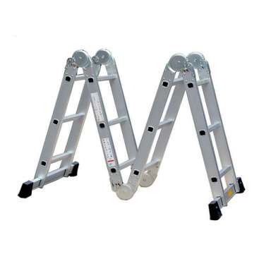 12 Ft 3.5m multi-purpose aluminium folding step ladder 4x3step