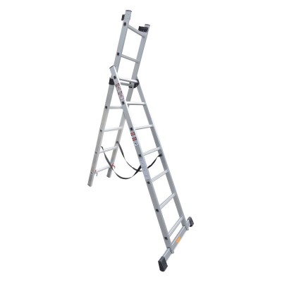 Factory Supplier dual purpose aluminum extension ladder