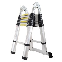 Hot sale hinged aluminium double sided step ladder telescopic manufactured in China